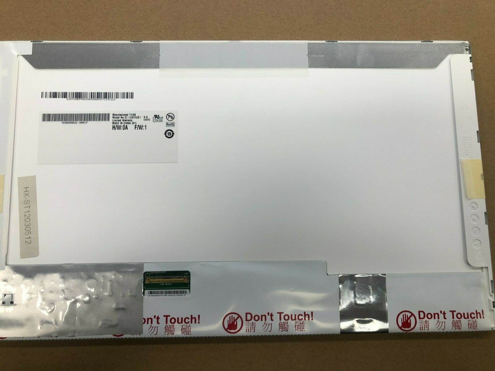 Dalle B140rw01 v.0 pour réparer un écran cassé ou scintillant de 14 pouces