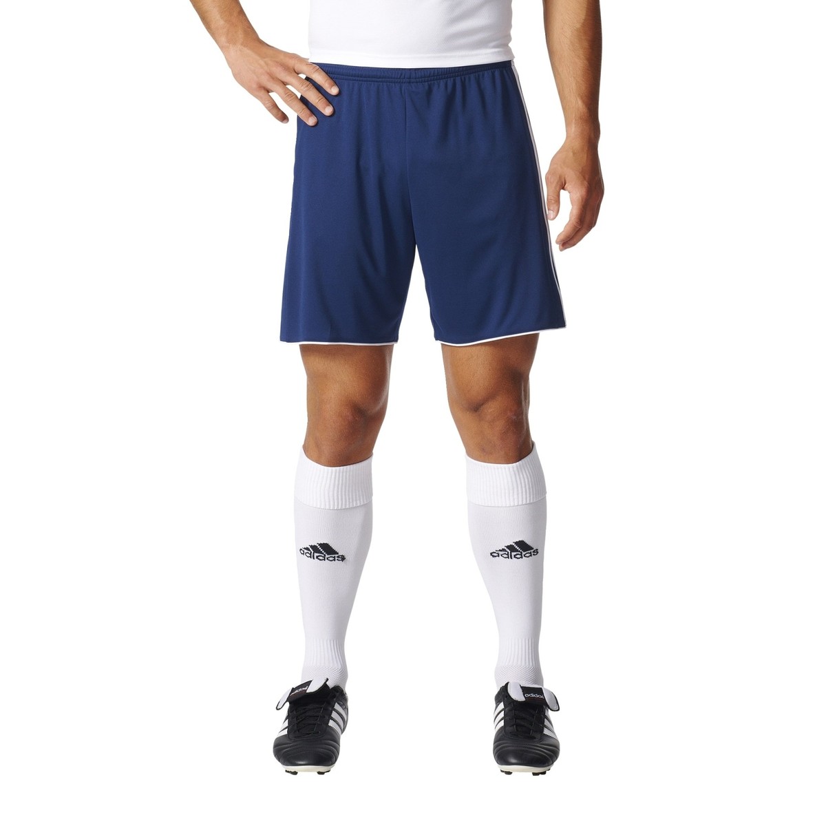 adidas Men's Soccer Tastigo 17 Shorts, Dark Blue/White, X-Small