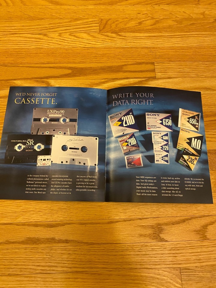 Sony Pro Digital Audio Master Media Disc DAT CD Cassette Tape VHS HI8 ...