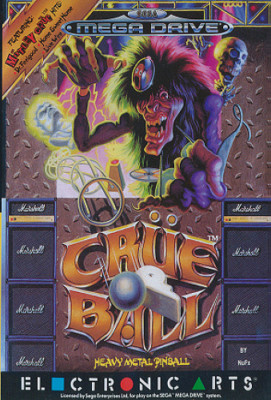 ## Crüe Ball - Heavy Metall Pinball - SEGA Mega Drive / MD Spiel - TOP ##