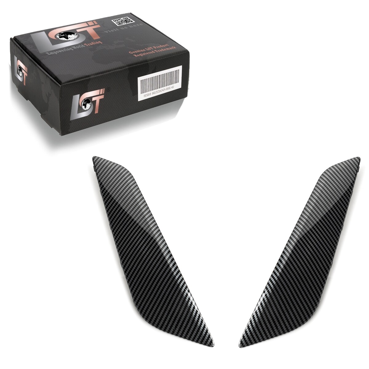 2x Protection Strip Fender Trim Air Guide Carbon Color for BMW G30 G31