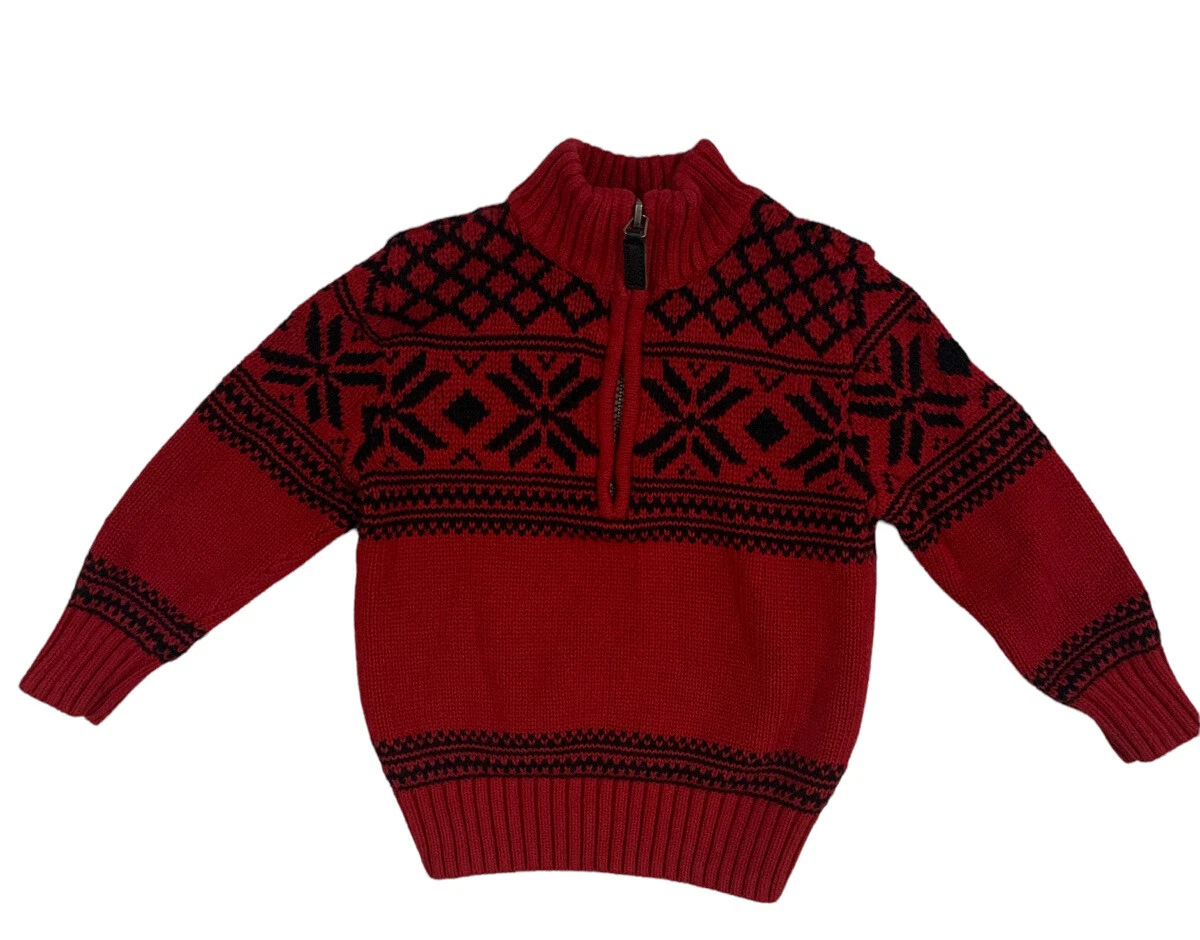 Red sweater best sale 2t