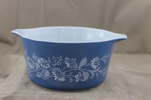 Vintage 1980s Pyrex Colonial Mist Casserole Baking Dish 473-B