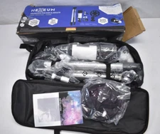 Hexeum Telescope For Kids & Adults 70m Aperture 500mm AZ Mount White w Carry Bag