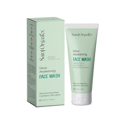 Saroj Organics Leuchtende Aufwachung Gesichtsreinigung Für Hydrate Haut 100ml