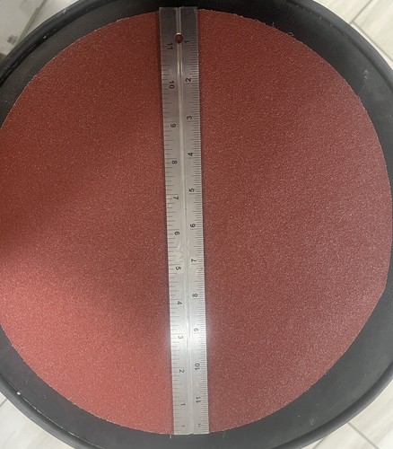 25pc) 3M 88902 Abrasive 12” Dia Disc,348D Series, P80 Grit, PSA, Brown, adhesive - Picture 2 of 6
