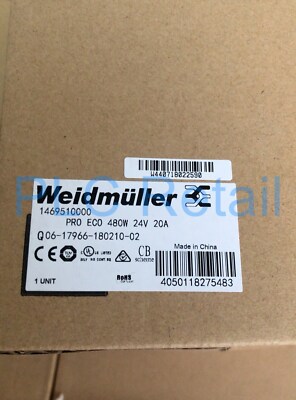 1PCS NEW Weidmüller power supply 1469510000 PRO ECO 480W 24V 20A FedEx or DHL