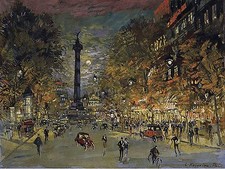 Paris The Square of Bastille Tile Mural Kitchen Wall Backsplash Marble Ceramic