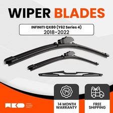 Premium Wiper Blades For INFINITI QX80 2018-2022 (Y62 Series 4) (Front & Rear)