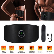 EMS Abdominal Muscle Toning Trainer ABS Stimulator Toner Fitness Binder Gym Belt