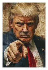 PRESIDENT DONALD TRUMP "I NEED YOU" PORTRAIT 4X6 AI PHOTO