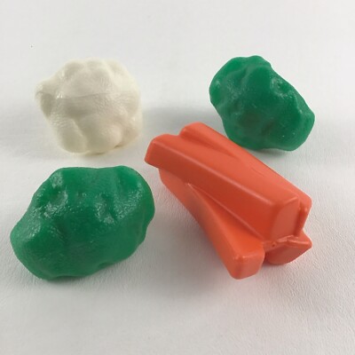 Little Tikes Vintage Pretend Play Food Healthy Vegetables Broccoli Carrots 80s 