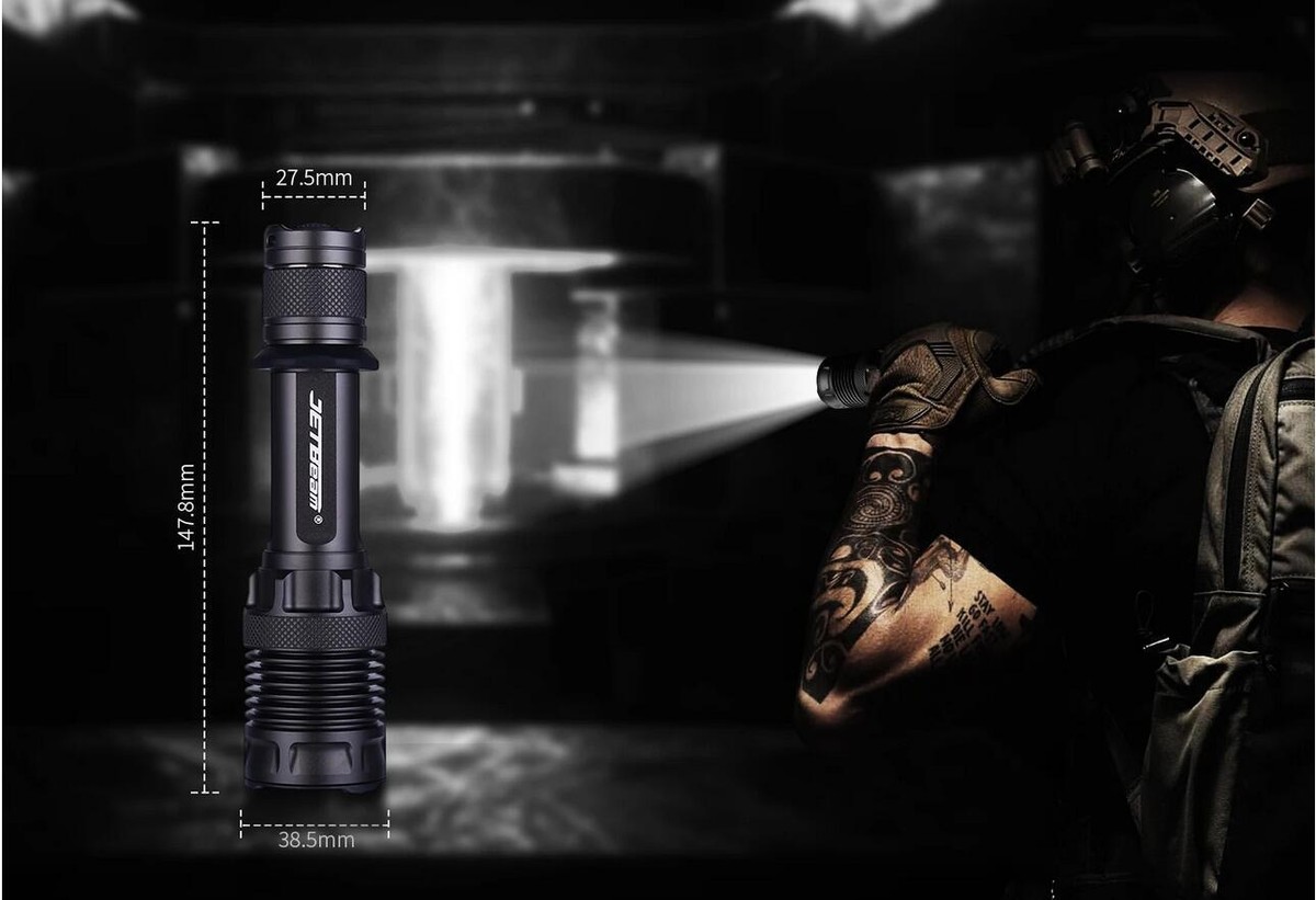 JETBEAM M37 PRO 3700 Lumen USB C Rechargeable Tactical