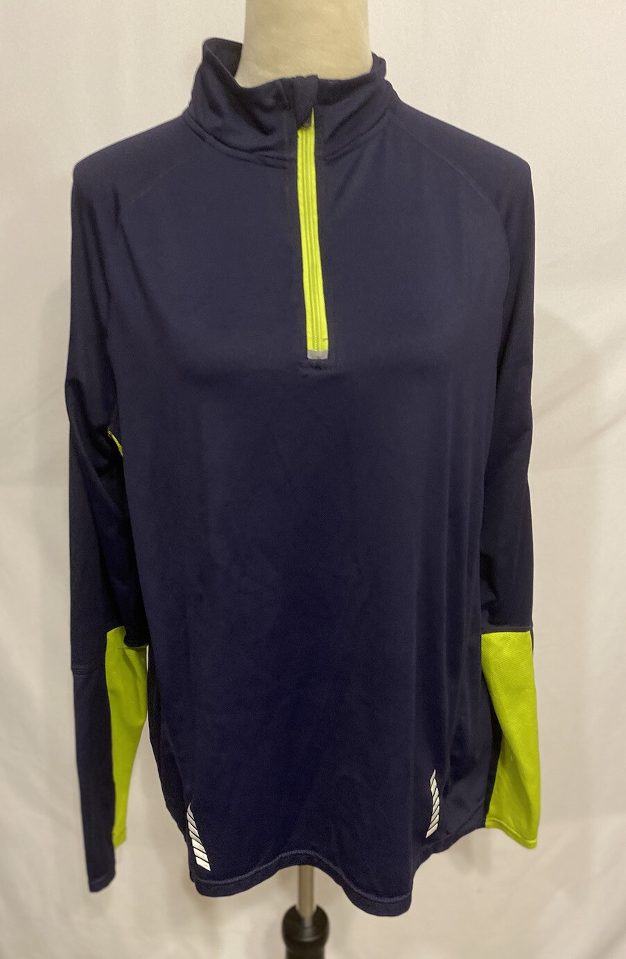 Giacca da corsa donna Fila Sport taglia L blu navy 1 4 zip manica lunga