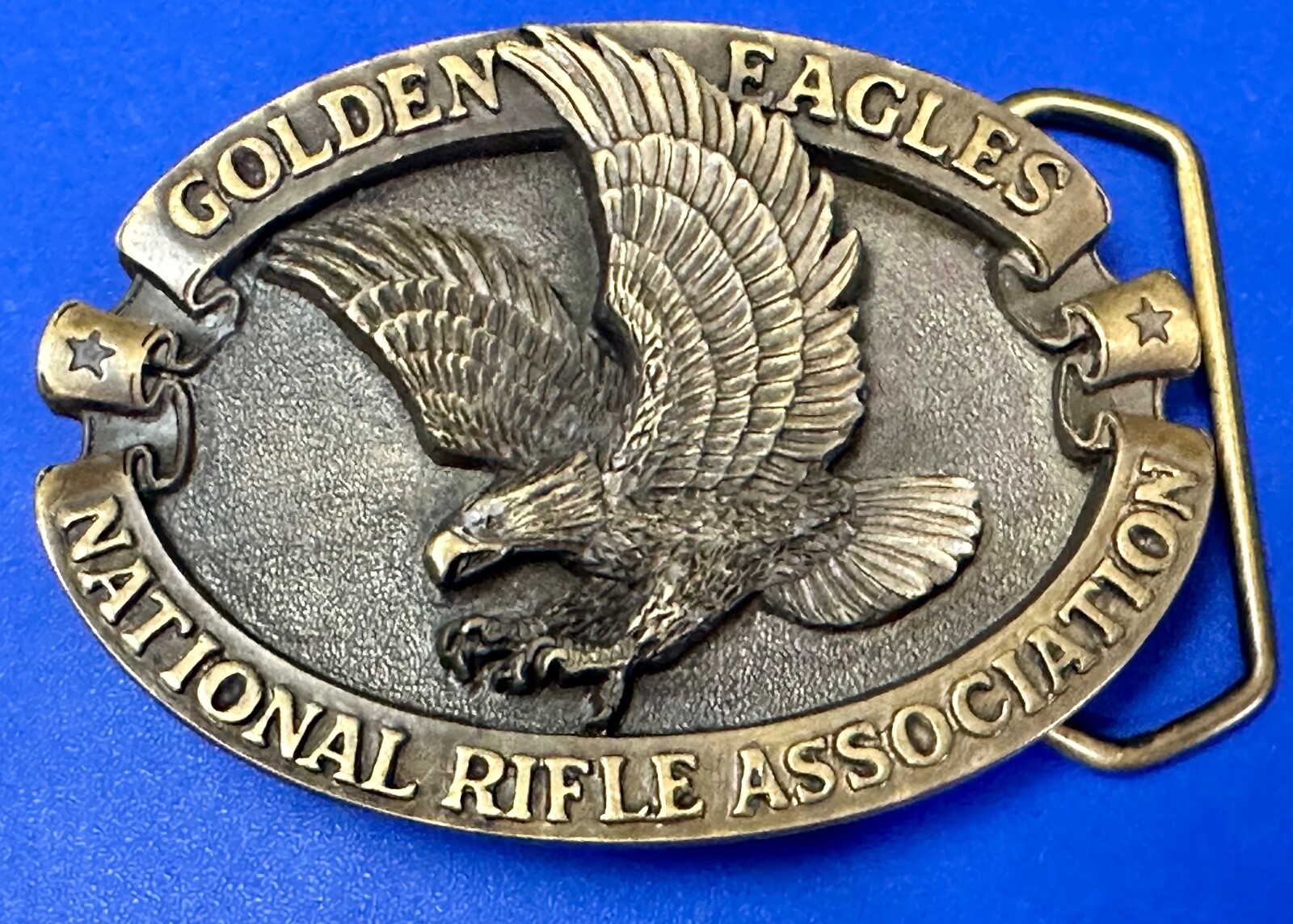 NRA Golden Eagles Raised Belt Buckle Limited Edition … Gem