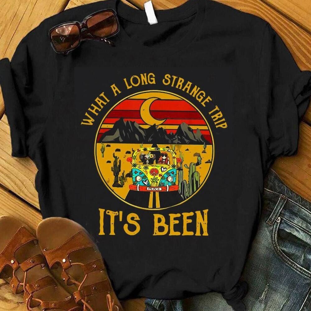 What A Long Strange Trip It's Been Hippie T-Shirt What A Long Strange Trip It's Been Hippie T-Shirt