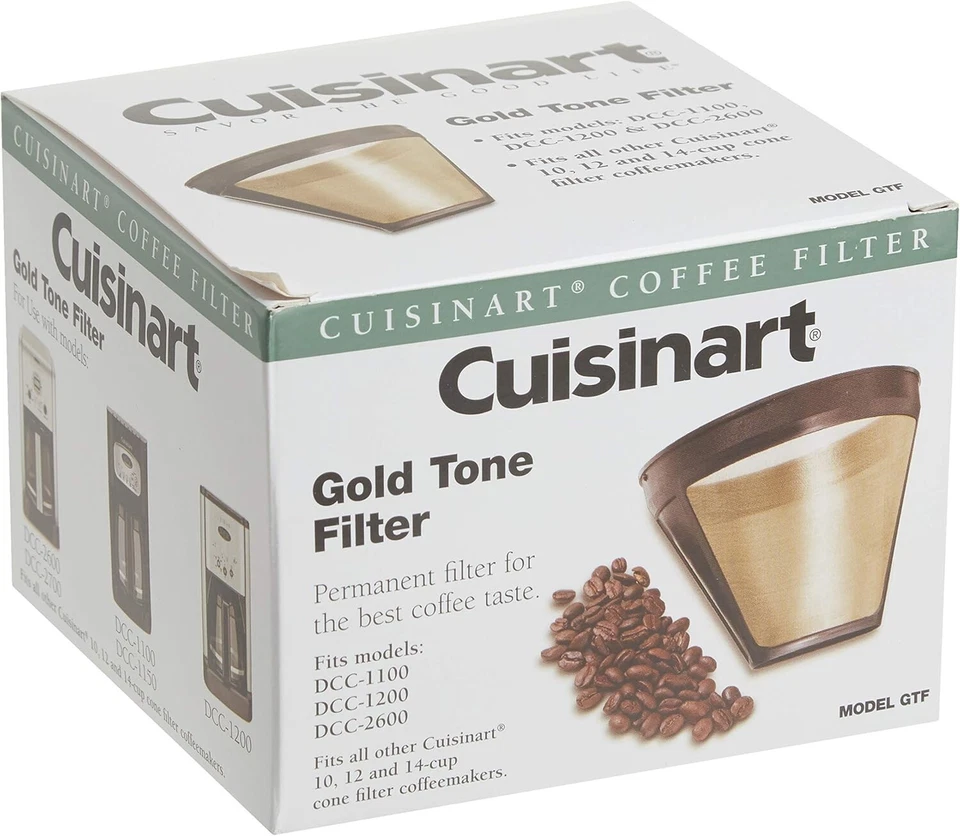 Filtro de café Cuisinart GTF tono dorado, 10-12 tazas Foto 4 de 4