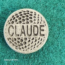 Personalized Metal Golf Ball Marker for Claude