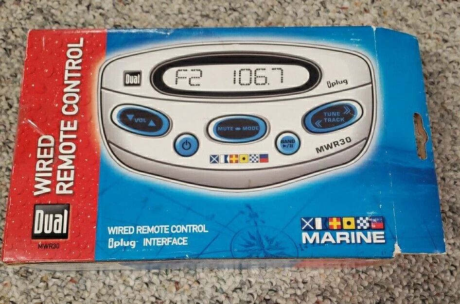 Dual MWR30 Wired Marine Remote Control w/ iplug, Hardware, Wiring Open Box - Image 2 of 4