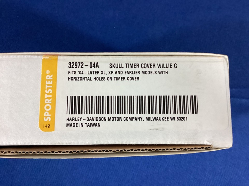 NEW open box OEM Harley Davidson Willie G Skull Timer Cover, XL, XR