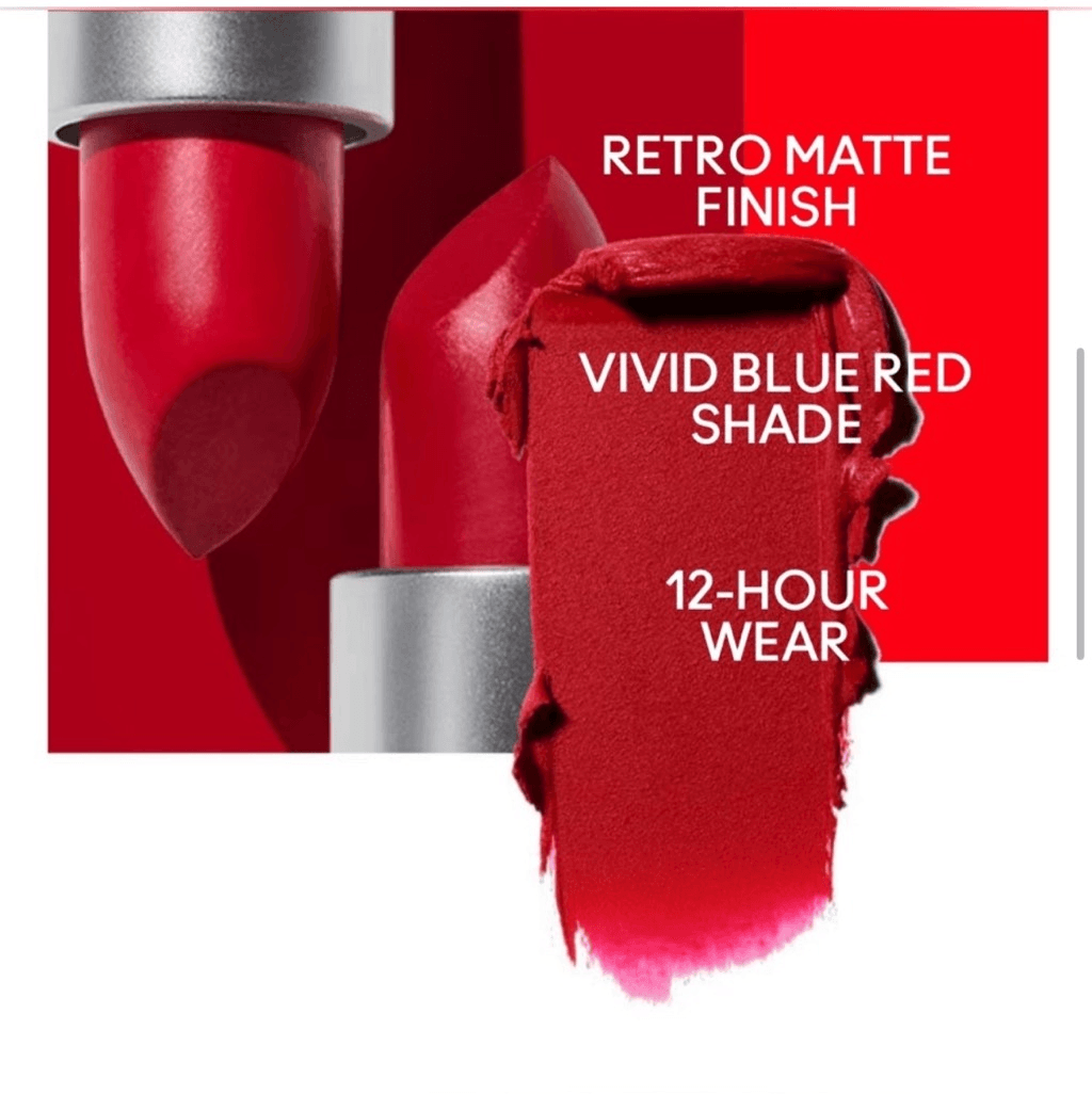 MAC Retro Matte Lipstick In Shade Ruby Woo (707) Full Size 3g/.1