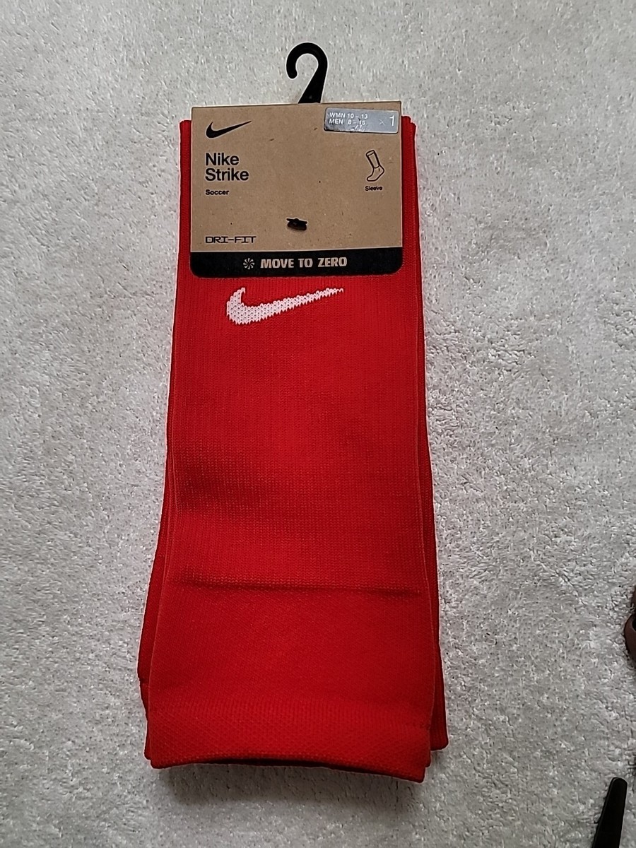Unisex L/XL (Men 8-15/Women 10-13) Red Nike Strike Soccer Sleeves