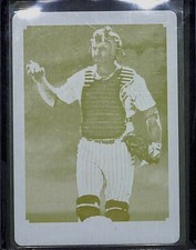 2010 Topps T-206 Baseball Yellow Printing Plate #59 Thurman Munson No 1 of 1