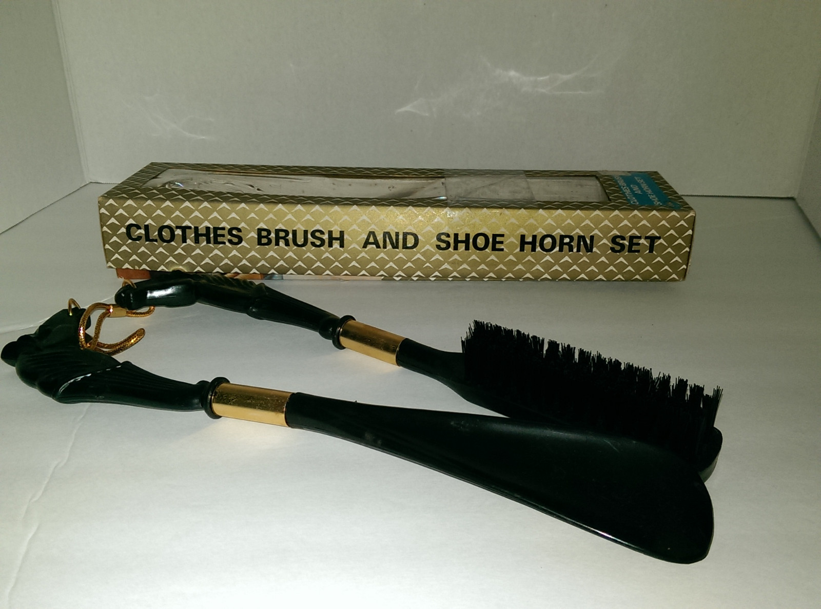 Horse Head Clothes Brush and Shoe Horn Set Vintage Co… Gem