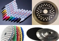 5" masonry stone buffer saw blade stone granite ceramic porcelain marker pen