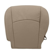 Driver Side Bottom Replacement Perforated Leather Seat Cover Compatible Tan