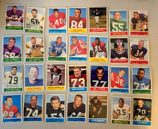 Lot of 28.... 1964 PHILADELPHIA NFL FOOTBALL  CARDS JERRY KRAMER, SAM HUFF
