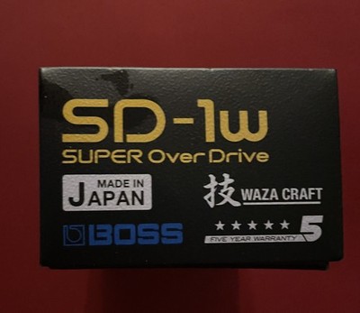 Boss SD-1W Waza Craft Super Overdrive Guitar Pedal MIJ New In Box Buy It Now