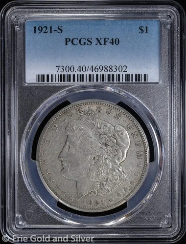 1921-S $1 Morgan Silver Dollar PCGS XF 40