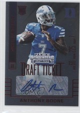 2015 Contenders Draft Picks College Ticket Red Foil Anthony Boone #267 Auto 0c2