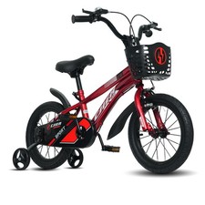 16 Inch Kids Bike with Training Wheels for Boys Girls Ages 5-8 Red Easy Assembly