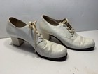 Vintage 1920s 1930s Shoes Oxford Women`s Heels Lace up Antique Flapper — photo 1