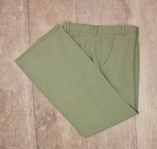 Men's VTG 1970s NOS Levi's Green Panatela Polyester Pants 32x30 70s Disco