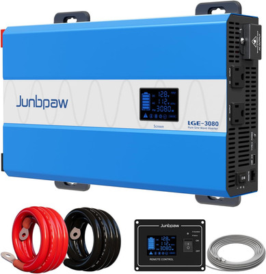 3080W Pure Sine Wave Power Inverter - 30Db Ultra Quiet, 6000W Surge, Game-Changi
