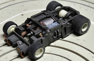 für H0 Slotcar Racing Modellbahn ~~ Tyco Motor, 70er Jahre Spielzeug #EBS1964