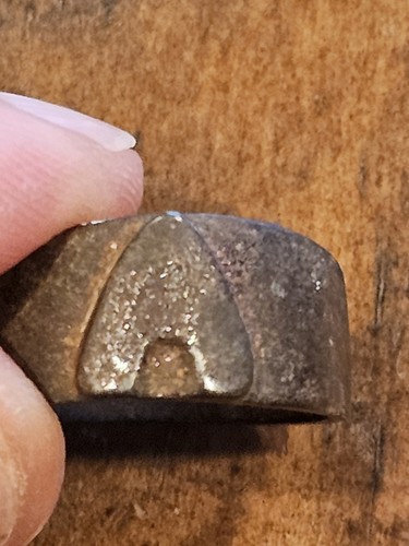 Vintage Antique Celtic Letter A Handmade Ring 17th Or 18th Century ? L@@K!!!