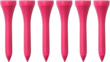 Short Golf Tees 1 1/2 Inch 100 Count, Pink Wood Durable Stable, Gifts for Men...