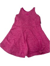Adidas Melange Flounce Dress Lucid Fuchsia XL
