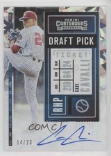 2020 Contenders Draft Pick Cracked Ice Ticket 14/23 Cade Cavalli Auto 13rw