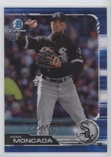 2019 Bowman Chrome Blue Refractor 122/150 Yoan Moncada #21 wx4