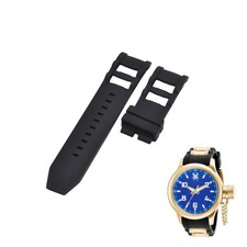 Russian Diver 17947 26mm Black Rubber Watch Strap For Invicta
