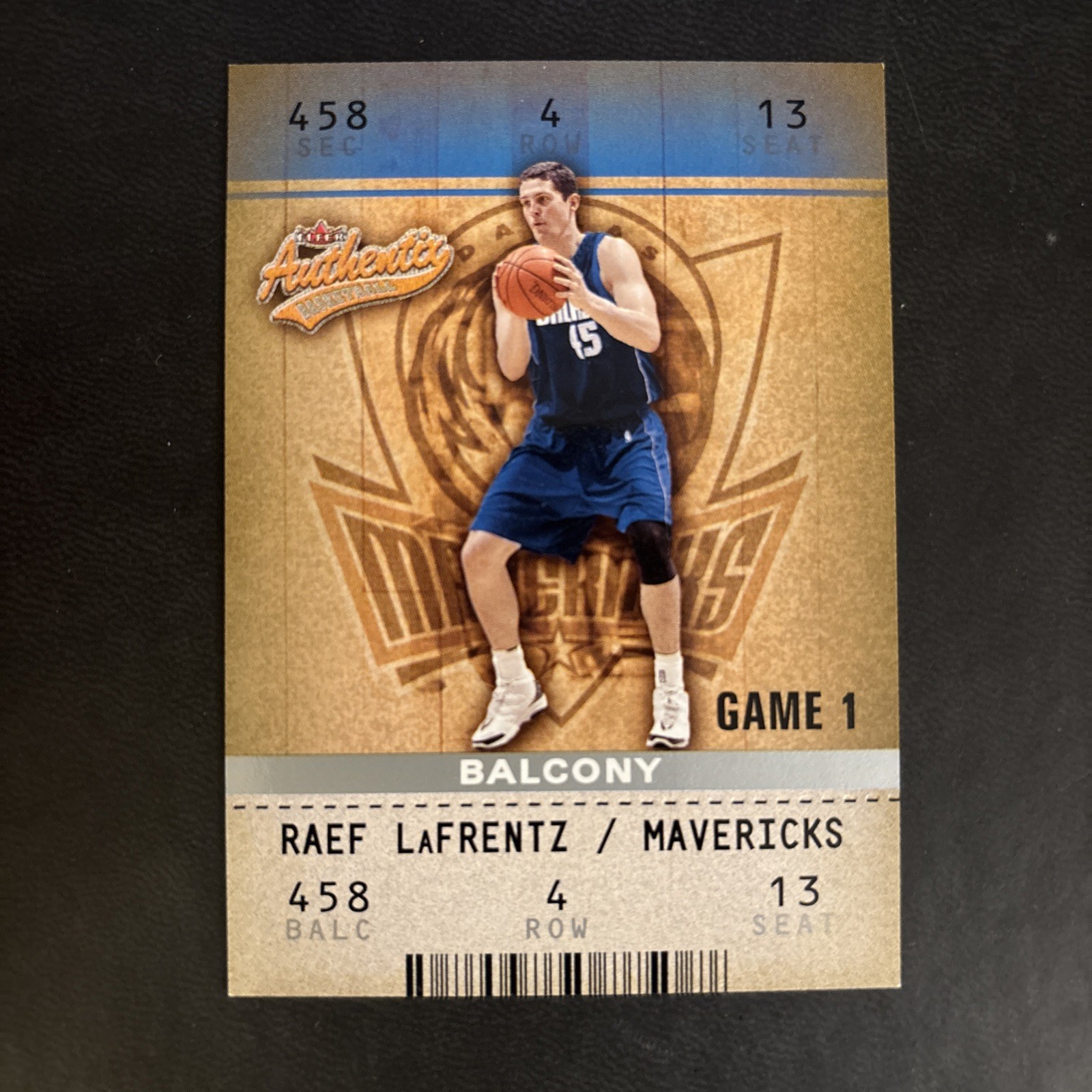 2002-03 Fleer Authentix - Raef LaFrentz #75 Balcony /250