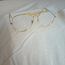 Vintage 1970's Bausch Lomb Ray Ban Gold Aviator Frame Only Made In USA
