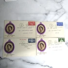 Great Britain Queen Elizabeth Coronation First Day Cover 1953 Set Of Four Covers