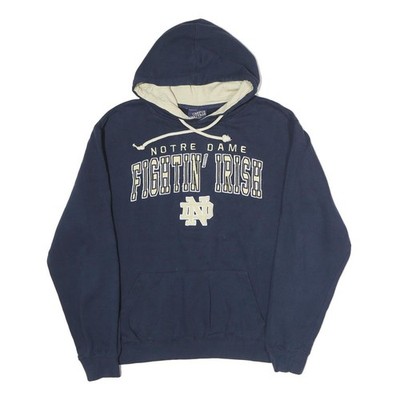 CAMPUS HERTITAGE Herren Navy Baumwoll Hoodie M Notre Dame Pullover