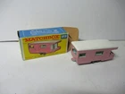 Matchbox Lesney Regular Wheels #23 Caravan- PINK body, F TYPE BOX